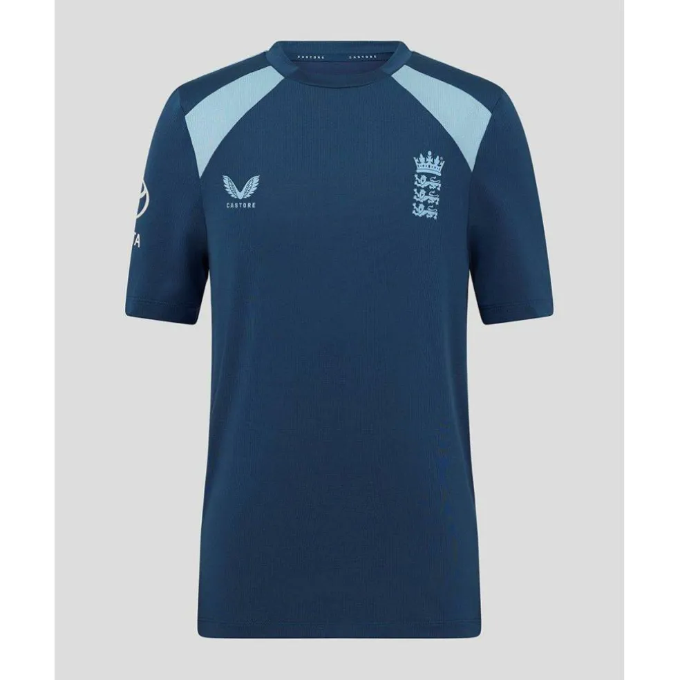 Unisex Kids 26/27 England Cricket Short Sleeve Performance T-Shirt