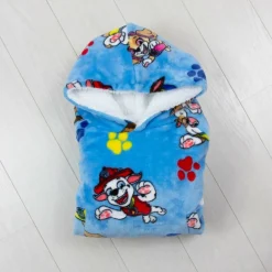 Unisex Kids' Hugs Hooded Fluffy Dressing Gown