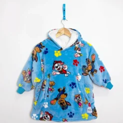 Unisex Kids' Hugs Hooded Fluffy Dressing Gown