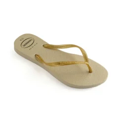 Unisex Kids Slim Gloss Sand Grey Flip Flops