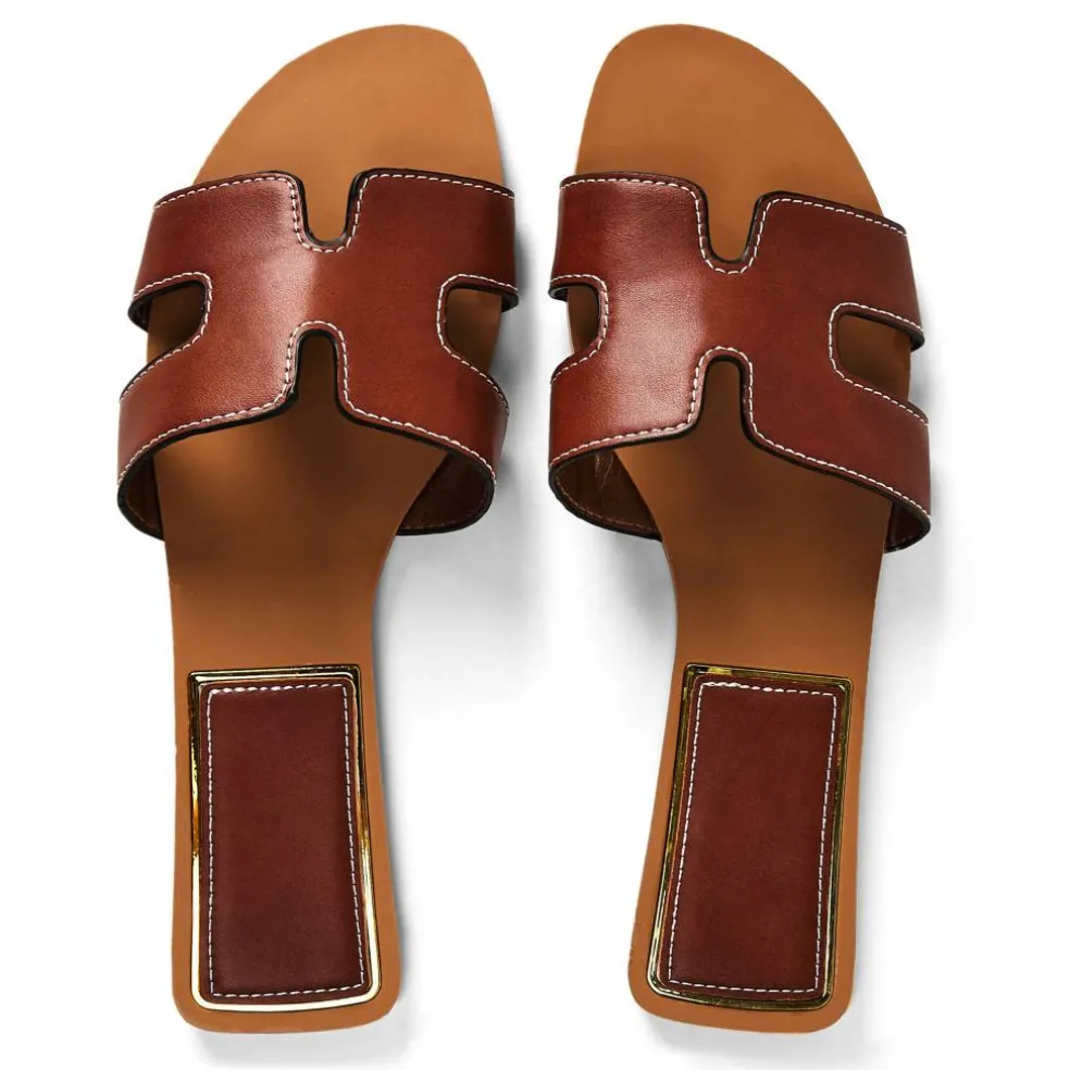 Where’s Cut Out Design Slide On Sandals