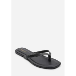 Where’s Flip Flop Sandal with Contrast Stitch Detail
