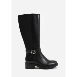 Wheres Knee High Riding Boots With Side Buckle Strap