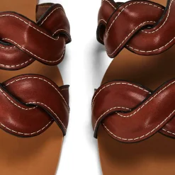 Where’s Two Strap Braided Slip on Sandals