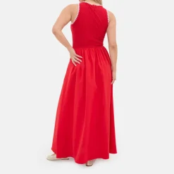 Whipstitch Midaxi Dress