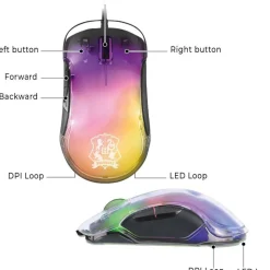Wired LED Backlit Gaming USB 2.0 Mouse