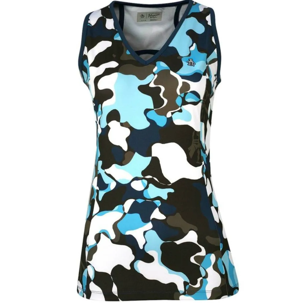 Women's Abstract Print Short-Sleeve Performance Polo Shirt