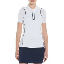 Women's PG Zipped Front Short-Sleeve Performance Polo Shirt