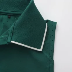 Women's Sleeveless Polo Neck Performance Vest