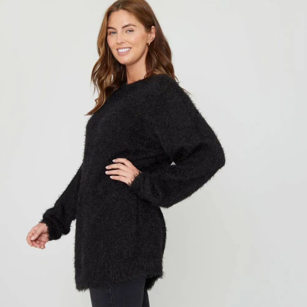 Women's BeYou Fluffy Crew Neck Jumper