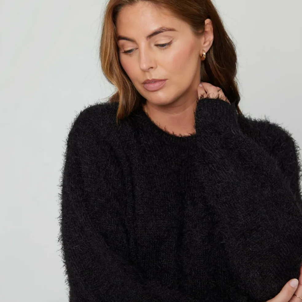 Women's BeYou Fluffy Crew Neck Jumper
