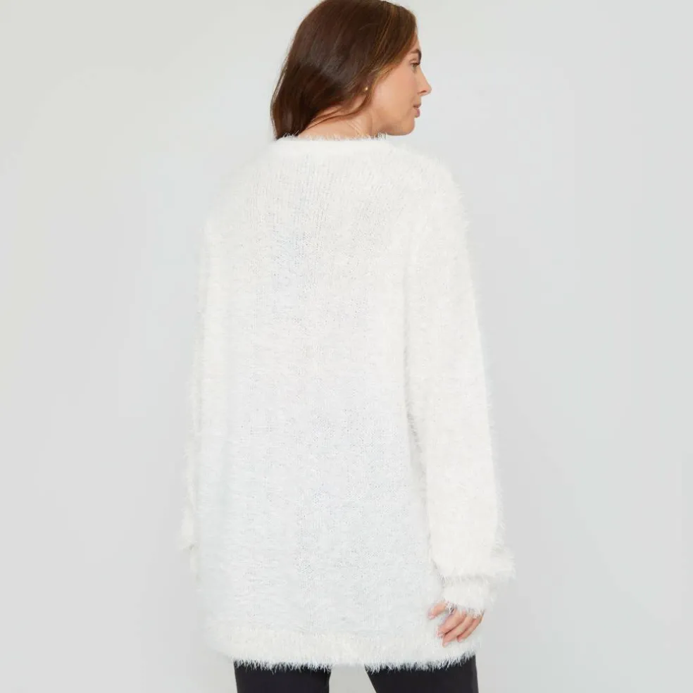 Women's BeYou Fluffy Crew Neck Jumper