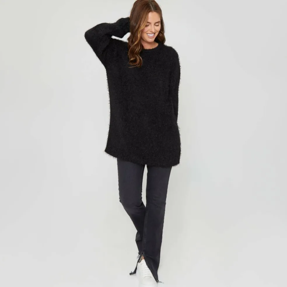 Women's BeYou Fluffy Crew Neck Jumper