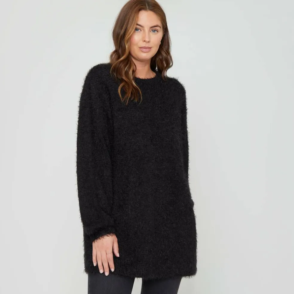 Women's BeYou Fluffy Crew Neck Jumper