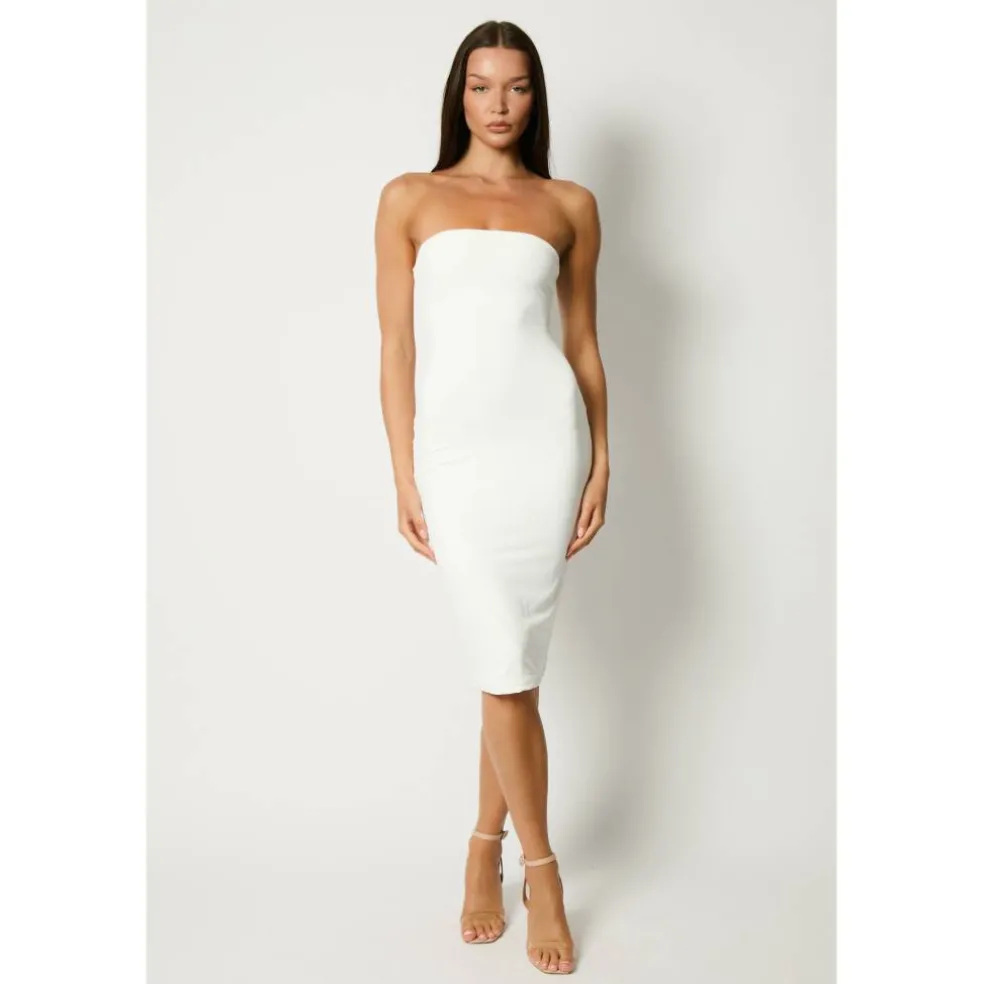 Women's Boobtube Midi Bodycon Dress