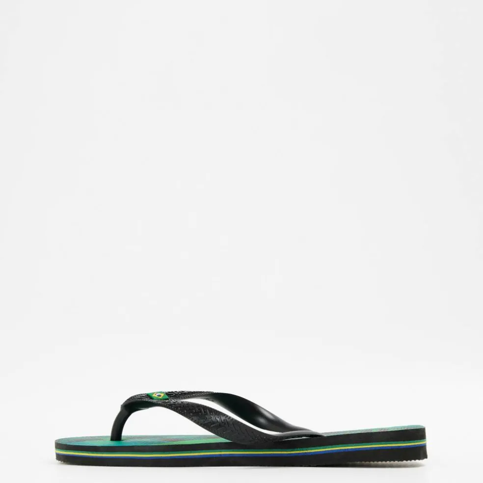 Women's Brasil Fresh Black Flip Flops