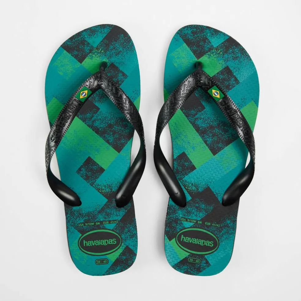 Women's Brasil Fresh Black Flip Flops
