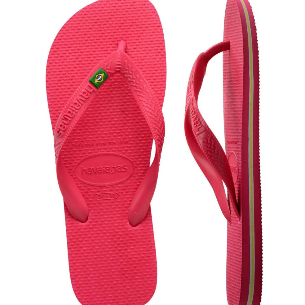 Women's Brasil Pink Paradise Flip Flops