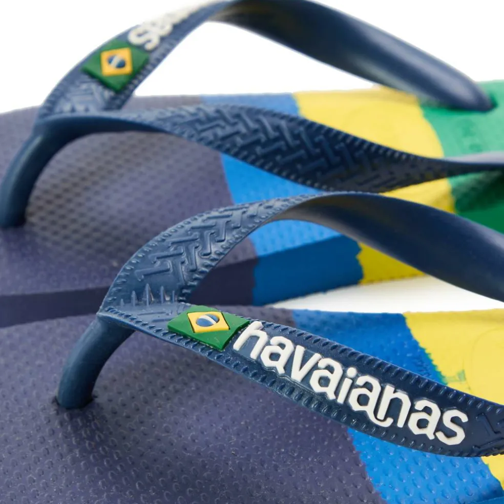Women's Brasil Tech II Navy Blue Flip Flops