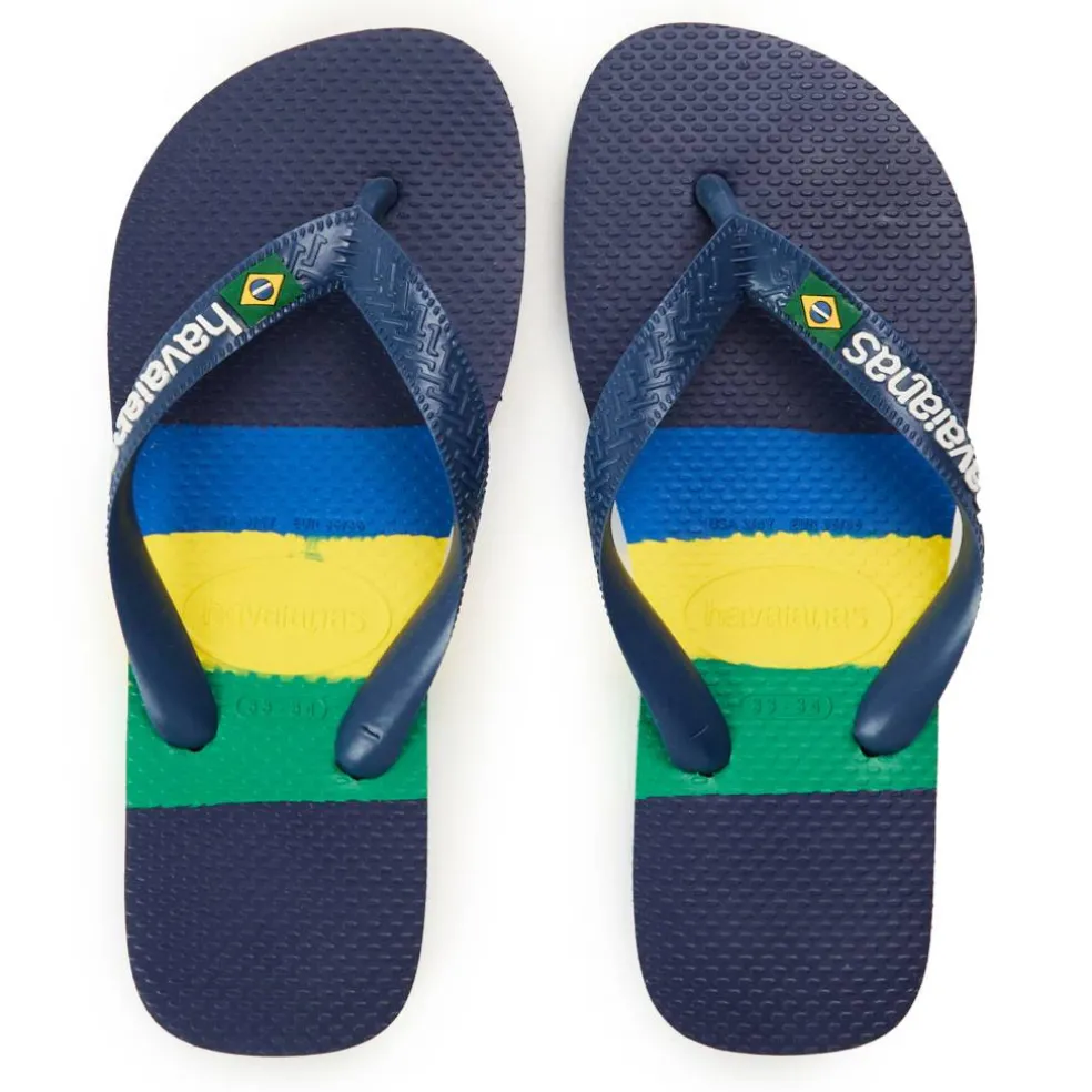 Women's Brasil Tech II Navy Blue Flip Flops