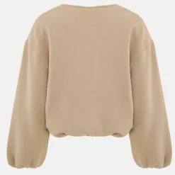 Women's Bubble Hem Long Sleeve Bomber Jacket