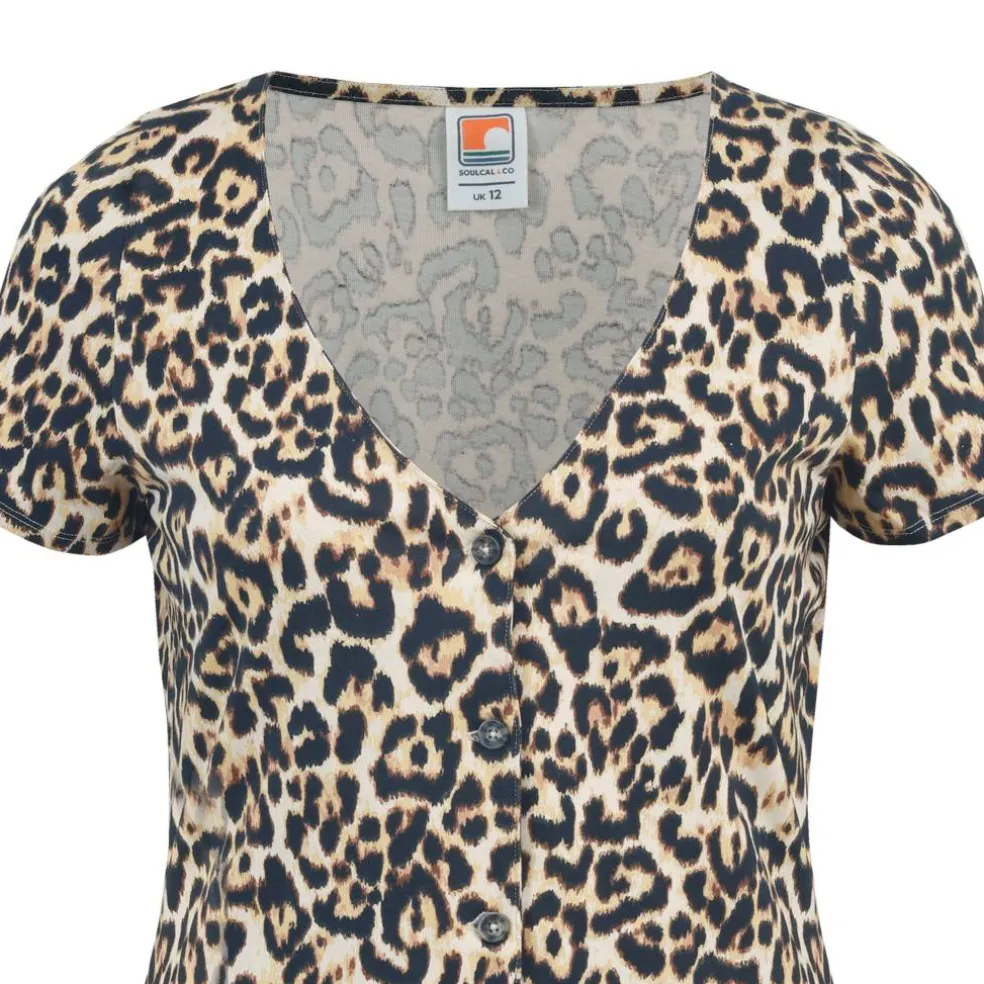 Women's Button-Up Mini Dress