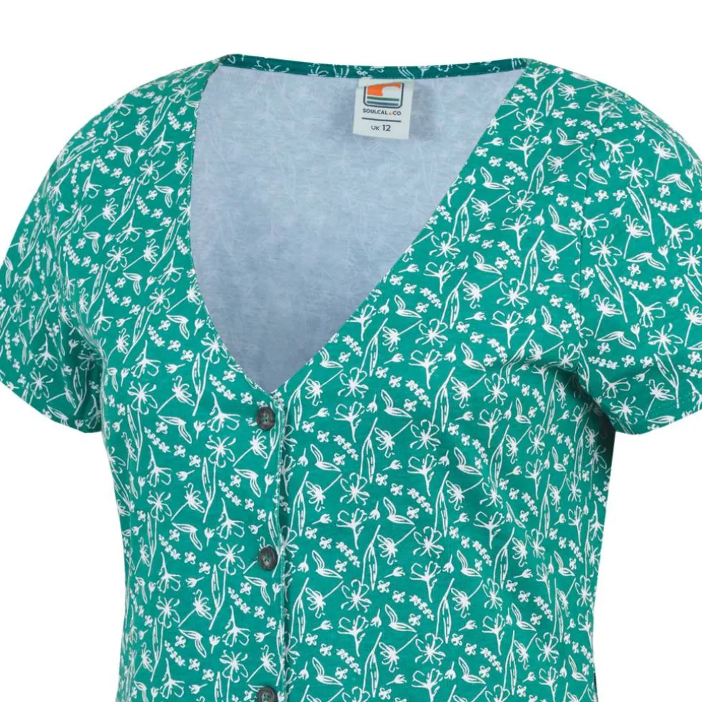 Women's Button-Up Mini Dress