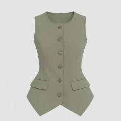 Women's Button Waistcoat