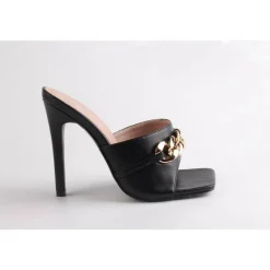 Women's Chain Detail Flat Sandal