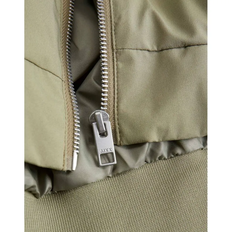 Women's Ella Ribbed Zip Bomber Jacket