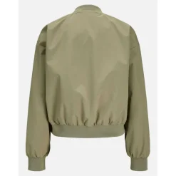 Women's Ella Ribbed Zip Bomber Jacket