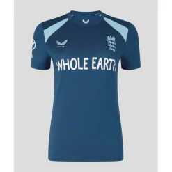 Womens 26/27 England Cricket Short Sleeve Performance T-Shirt
