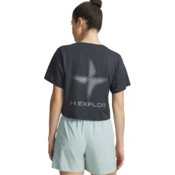 Womens Explor Trail Run Short Sleeve Performance Top