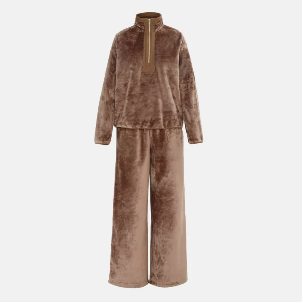 Women's Fleece Pyjama Long-Sleeve Top