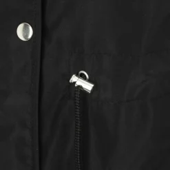 Women's Full Zip Hooded Long Sleeve 2 Pockets Parka