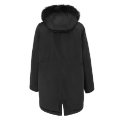 Women's Full Zip Hooded Long Sleeve 2 Pockets Parka