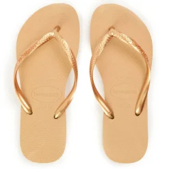 Women's Hav. Slim Bronze Flip Flops