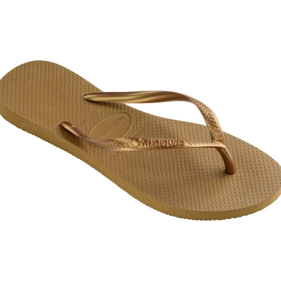 Women's Hav. Slim Bronze Flip Flops