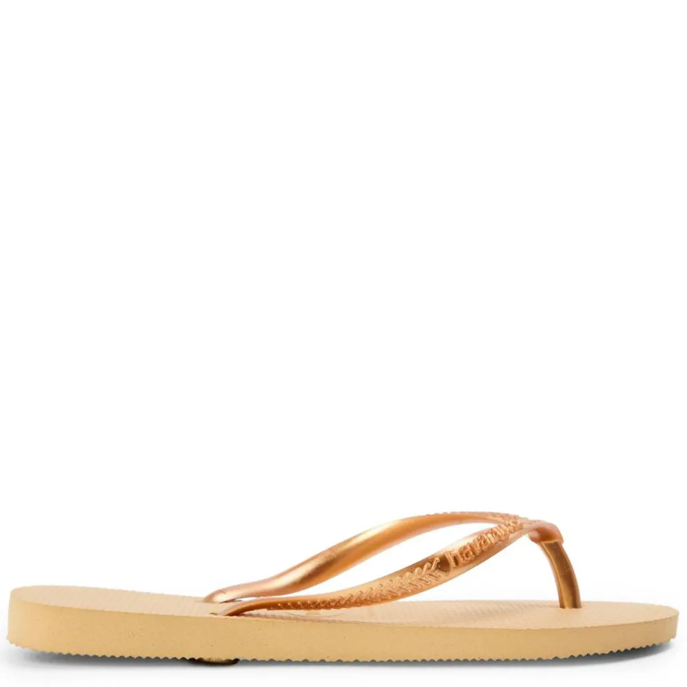 Women's Hav. Slim Bronze Flip Flops