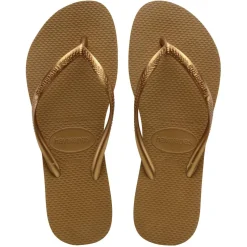 Women's Hav. Slim Bronze Flip Flops