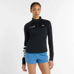 Women's Heat Grid Long-Sleeve Zip Running Top