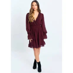 Women's Lace Trim Mini Dress