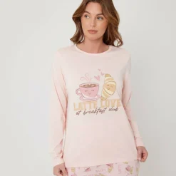 Women's Latte Short-Sleeve Pyjama Sets