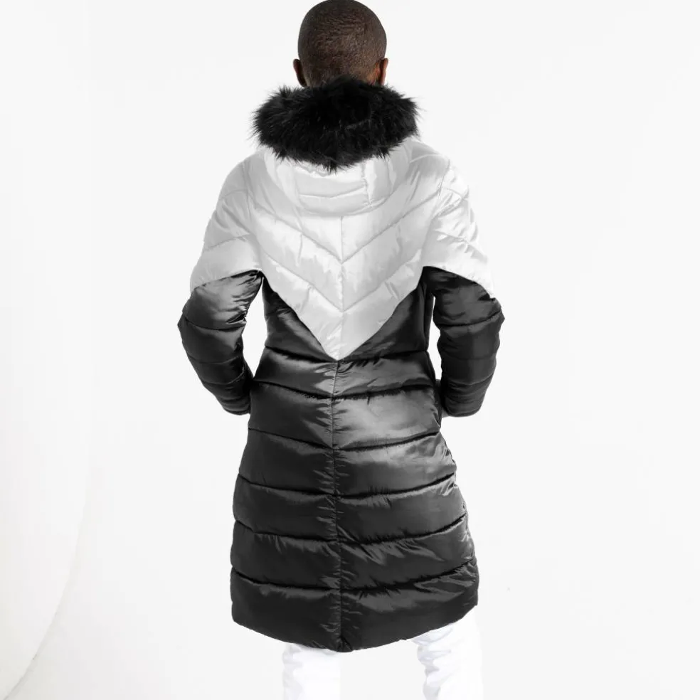 Women's Longline Insulated Padded Quilted Jacket