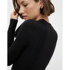 Women's Long-Sleeve Knitted Jumper Dress