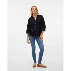 Women's Long-Sleeve Plain Shirt