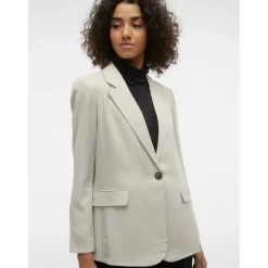 Women's Long Sleeve Relaxed Fit Blazer