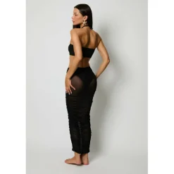 Women's Mesh Reversible Cut Out Dress