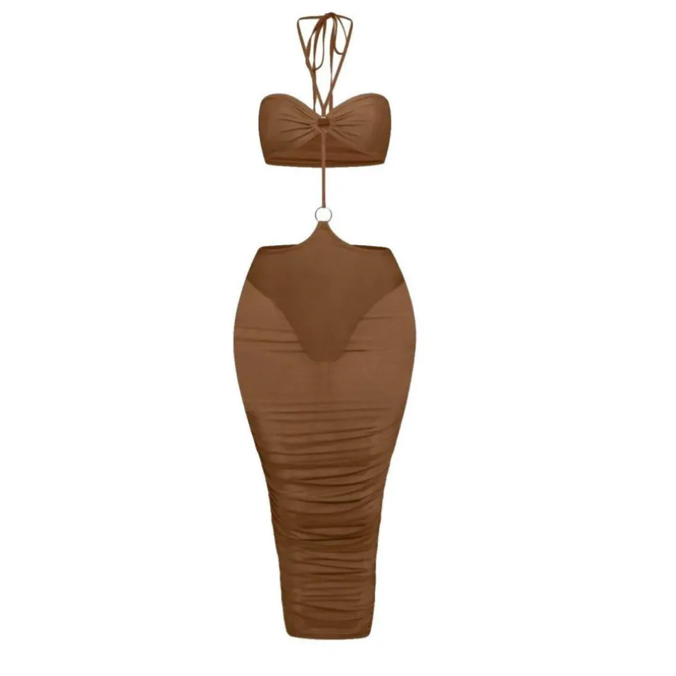 Women's Mesh Reversible Cut Out Dress
