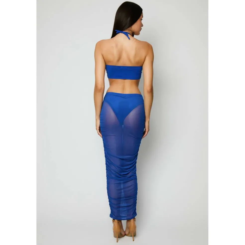 Women's Mesh Reversible Cut Out Dress